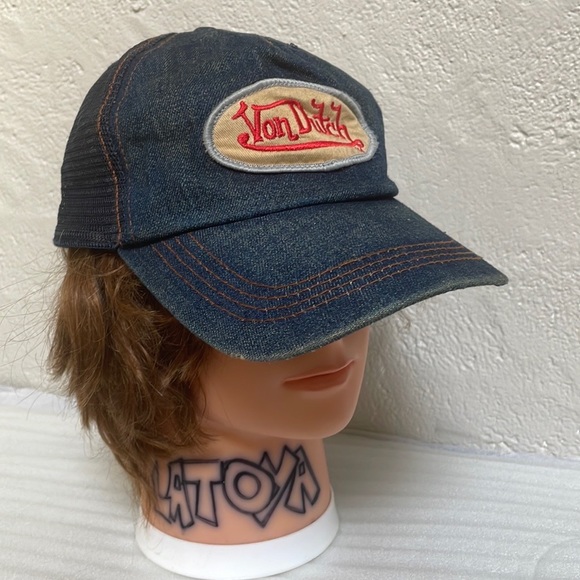 Von Dutch Denim Trucker Hat - Picture 11 of 13
